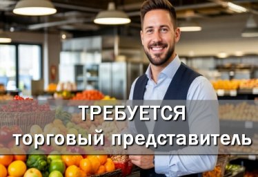 ️Требуется Торговый Представитель